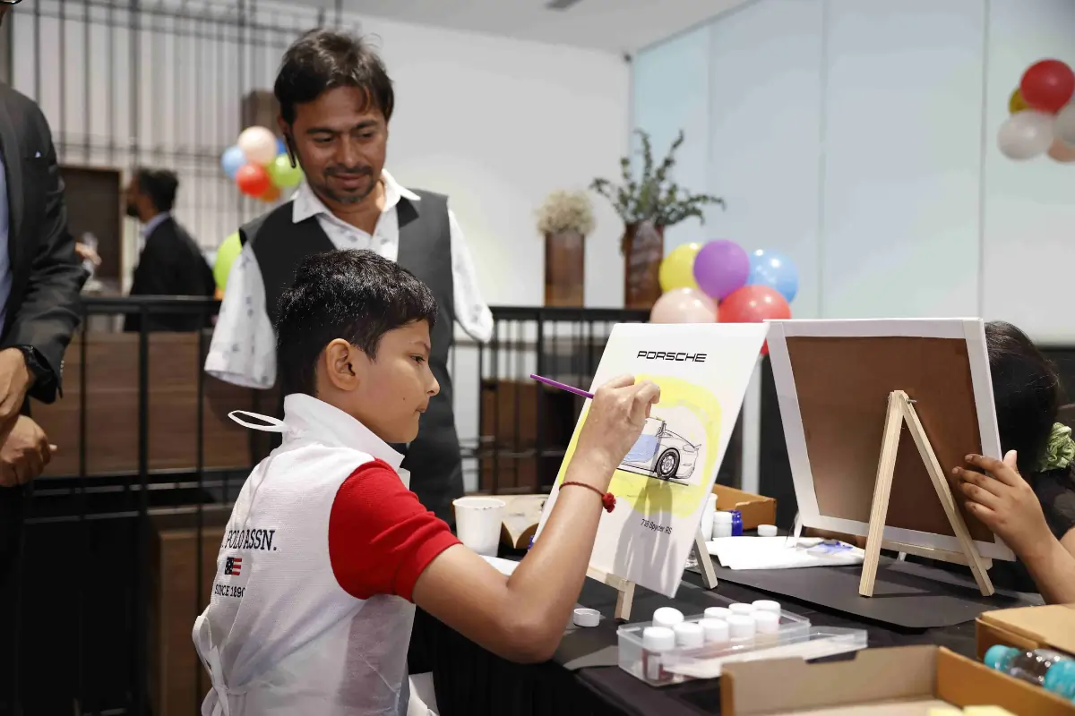 Kids Paiting Event - Porsche Centre Mumbai