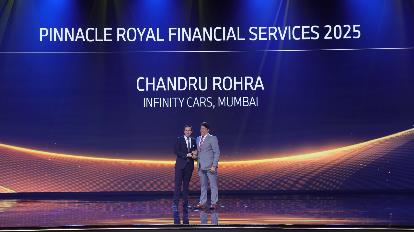 Pinnacle Royal Financial Services 2025 – Chandru Rohra (General Manager – Infinity Cars)